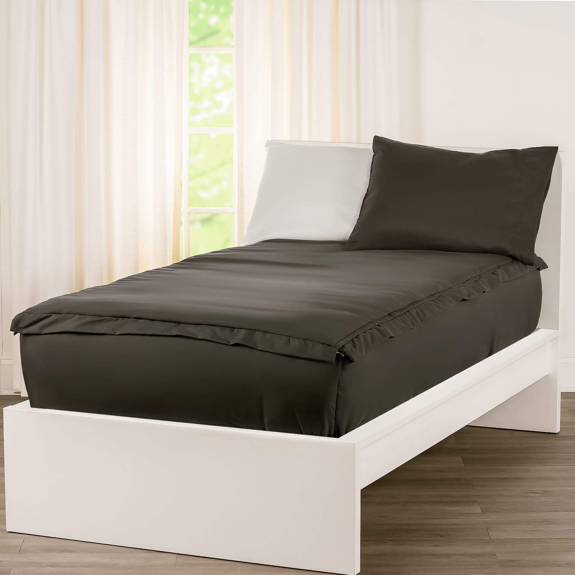 All-in-One Zippered Bunkie Bedding Set with Mattress Protector