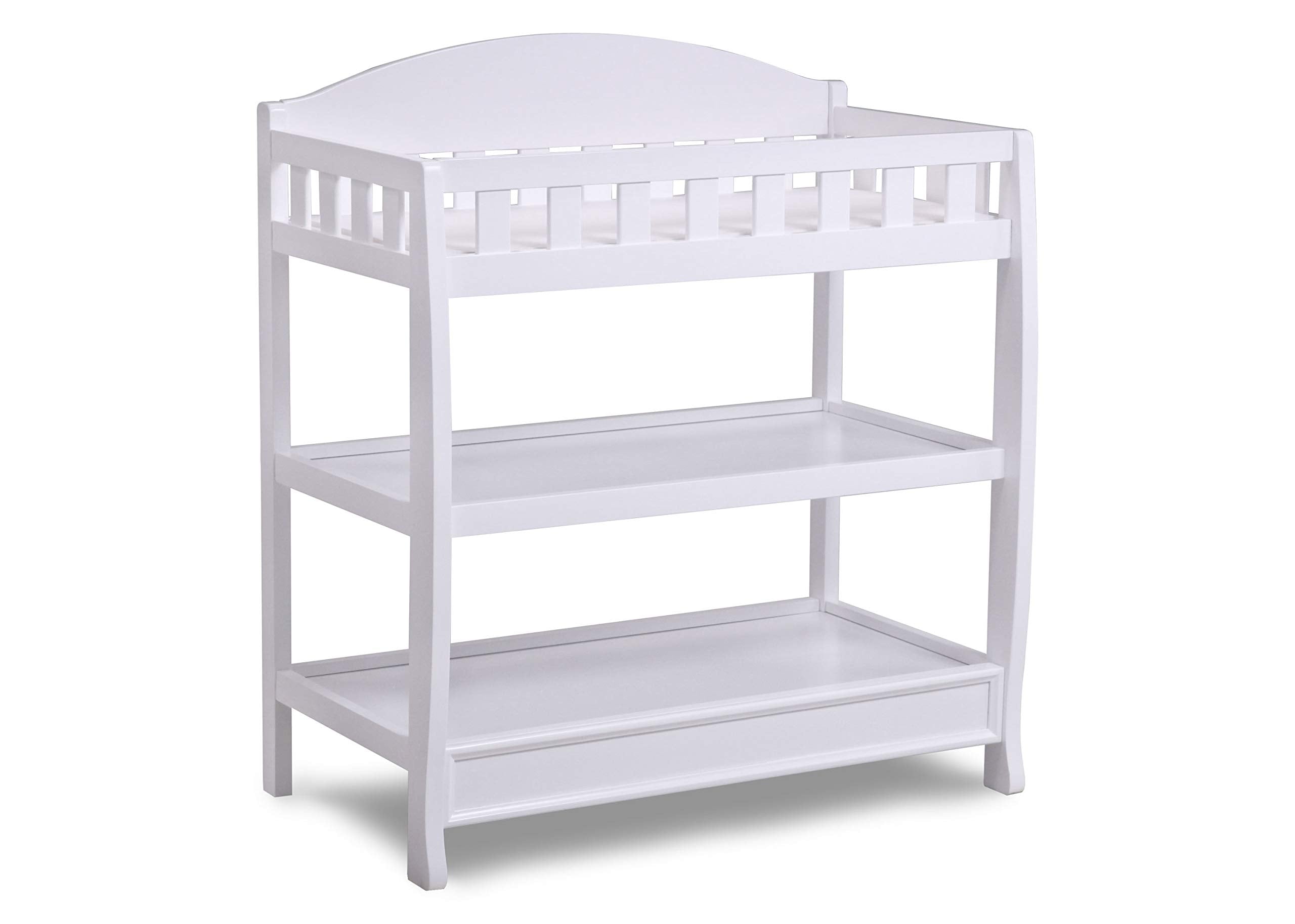 Infant Changing Table with Pad and Storage Shelves