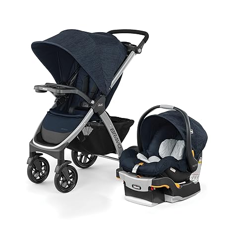 Bravo LE Trio Travel System, Bravo LE Quick-Fold Stroller with KeyFit 30 Zip Infant Car Seat