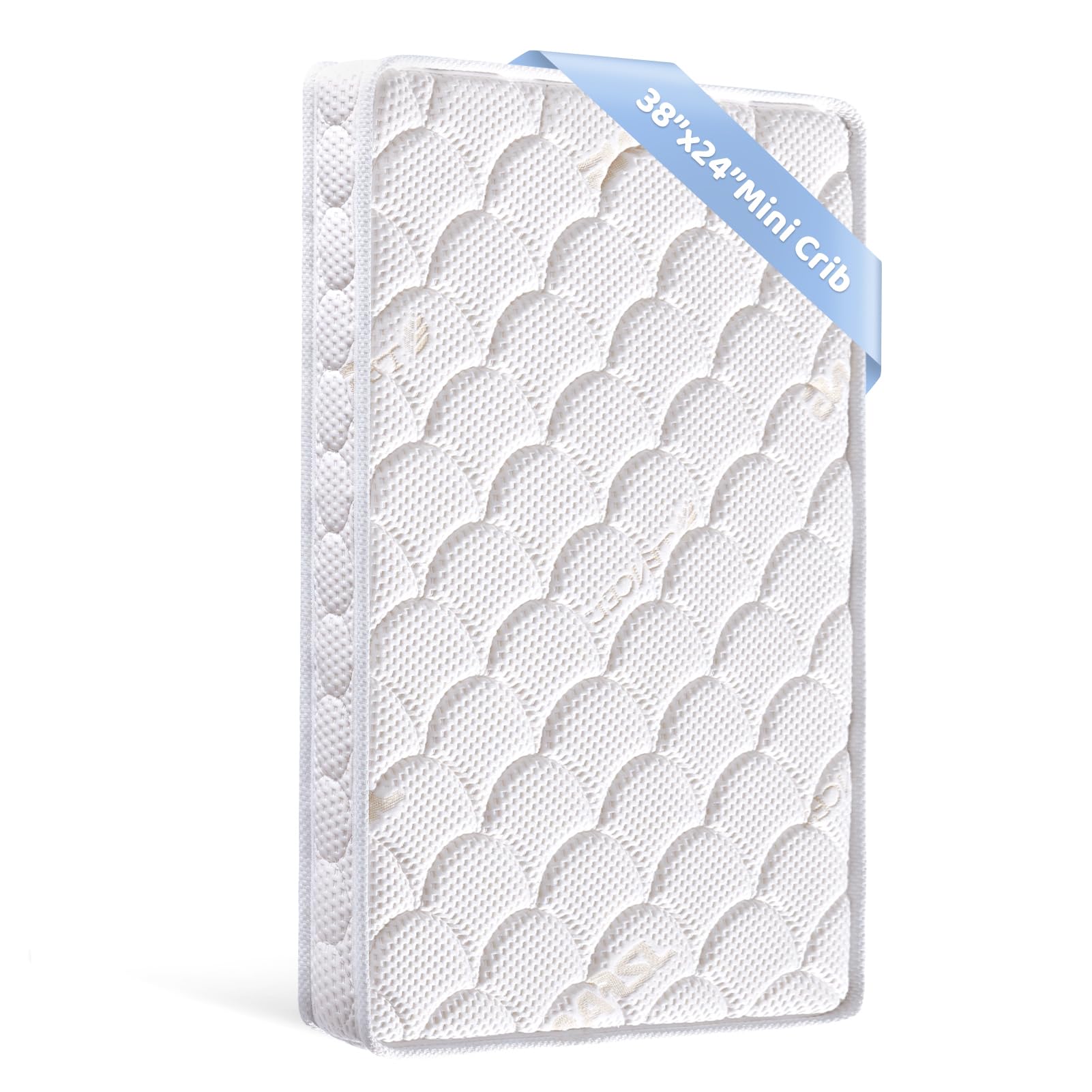 Mini Crib Mattress Dual Sided Firm Support Breathable Foam