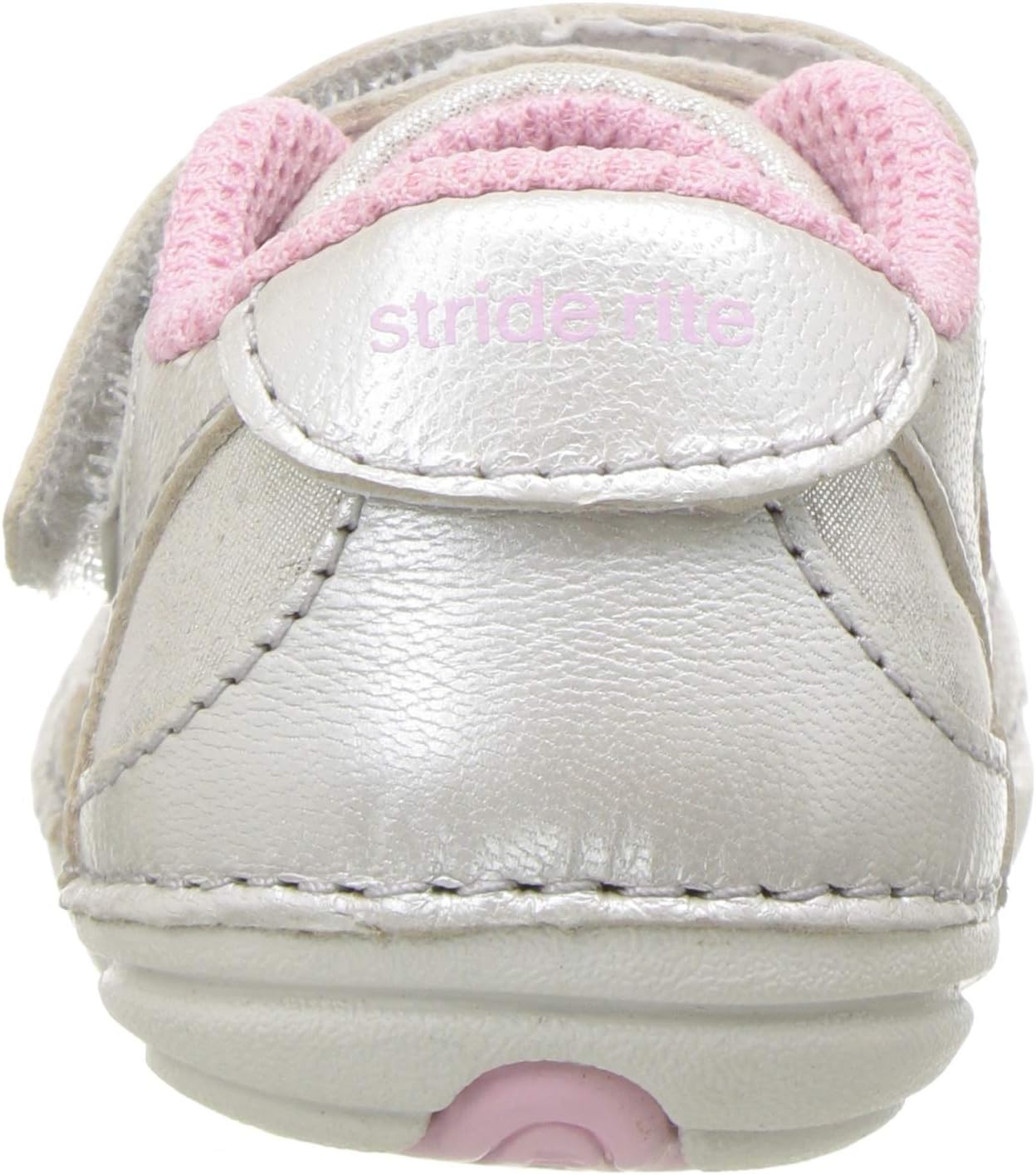 Stride Rite Baby-Girl's Soft Motion Jazzy Sneaker, Champagne, 3 Infant
