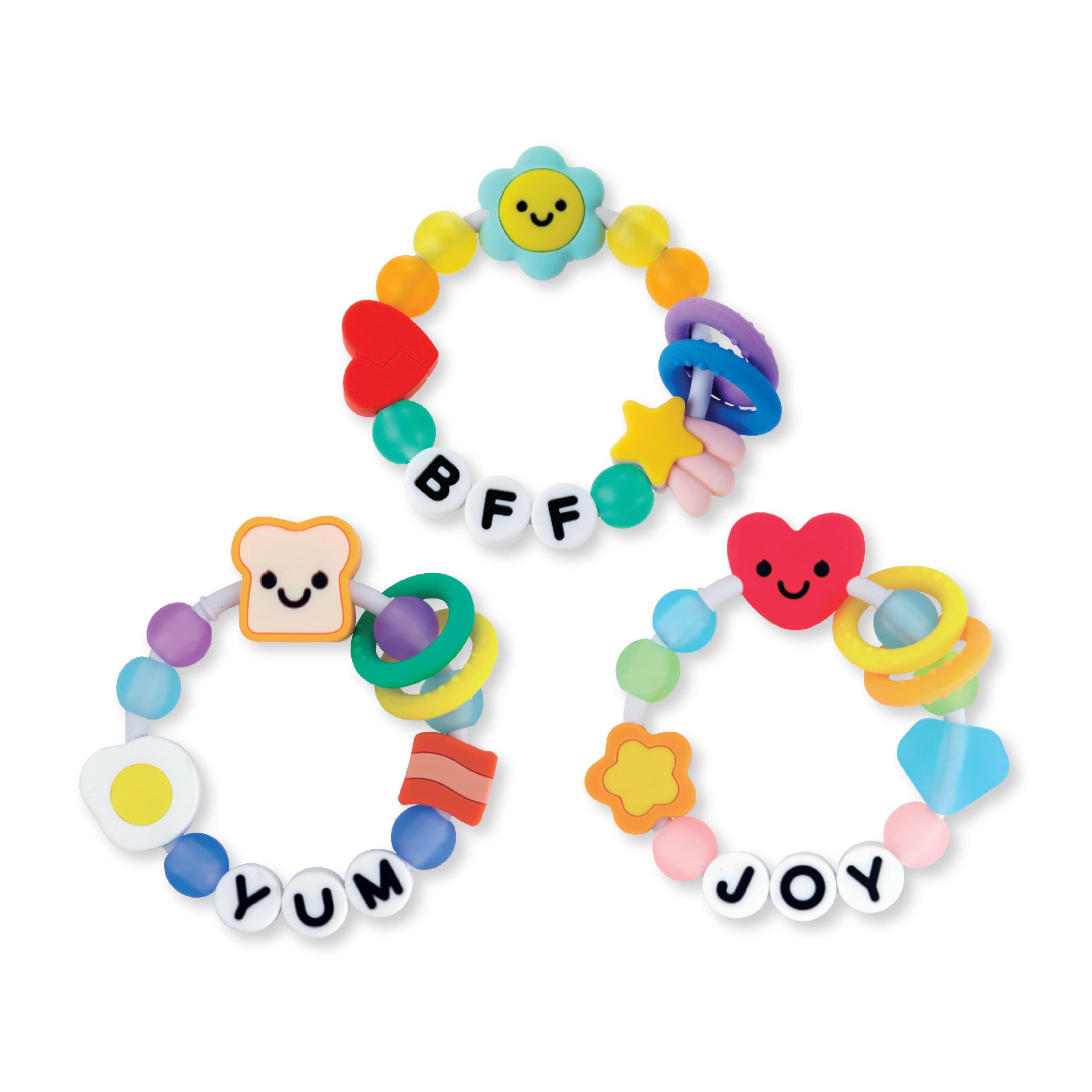 Friendship Baby Teethers, Soft Silicone Teething Toys, Sensory Textures, Easy to Grip