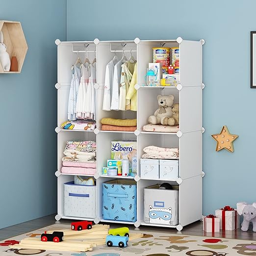 Baby Dresser, Kids Closet Organizers, Portable Kids Wardrobe