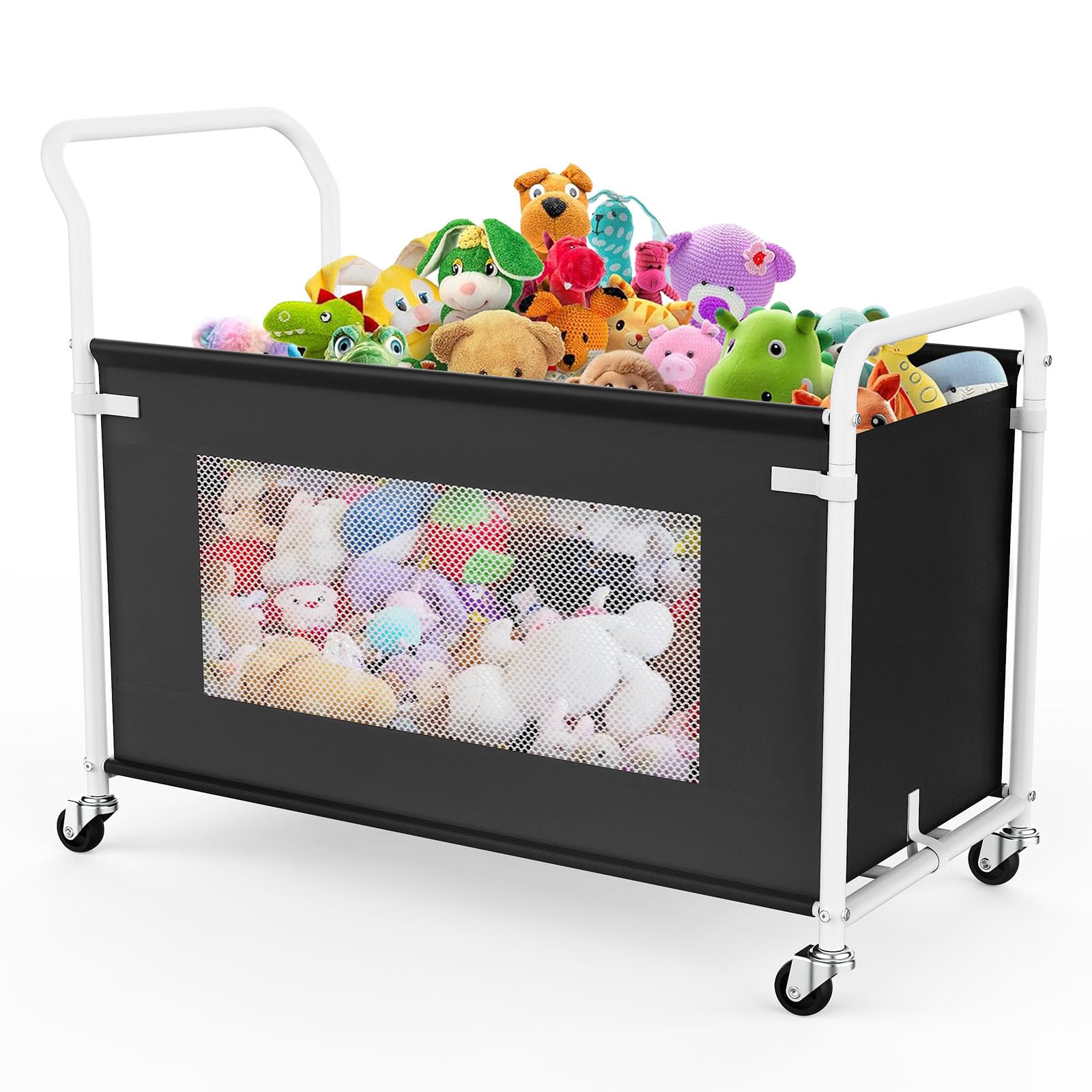 Extra Large Toy Box for Kids with 360° Rotating Wheels