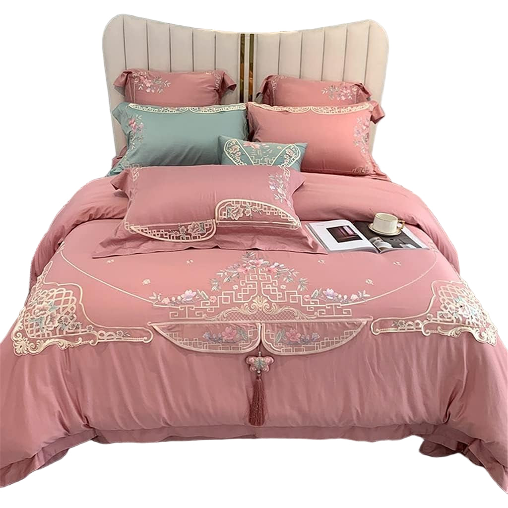 Duvet Cover Set 100% Cotton - Pure Cotton Bedding Girl Lace Quilt Cover