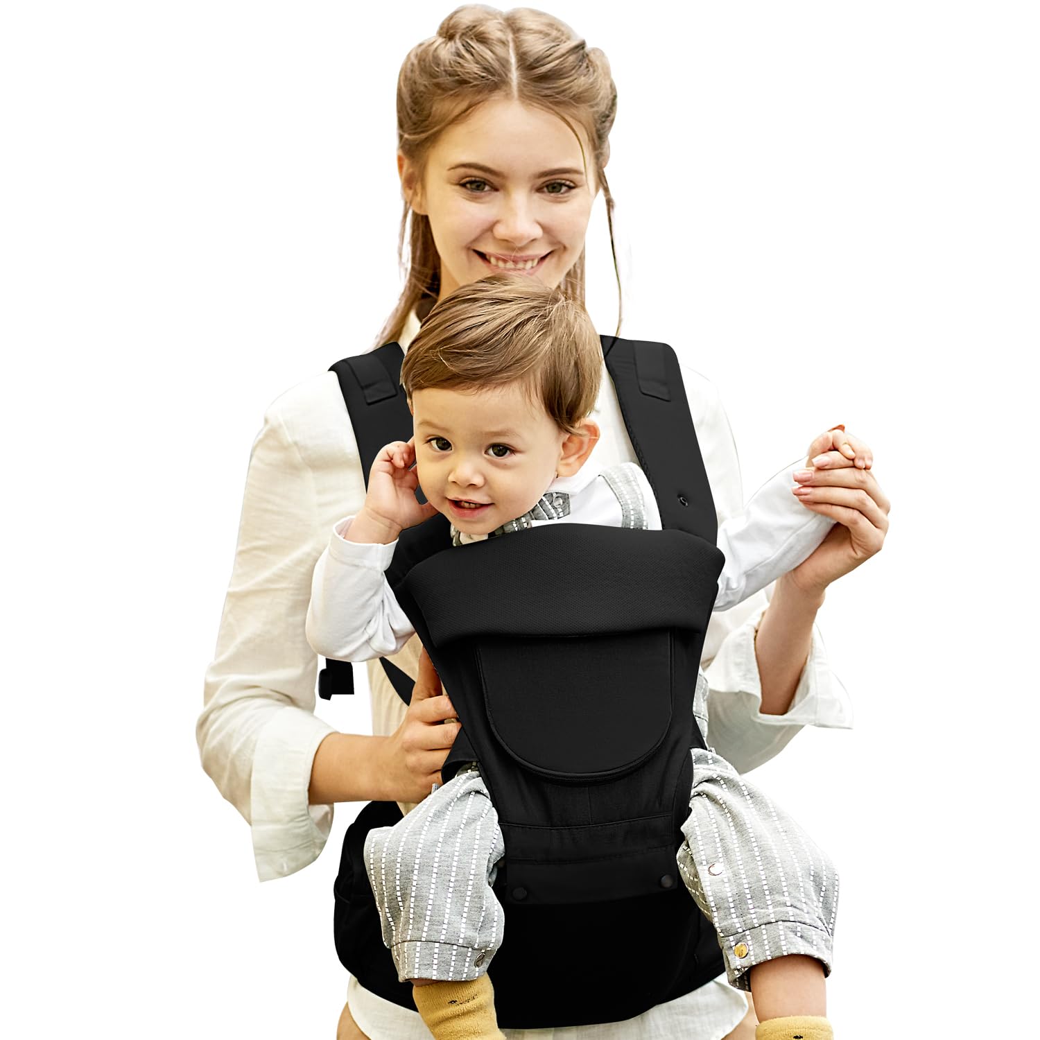 Baby Carrier Newborn to Toddler,Baby Carrier with Hip Seat,Ergonomic