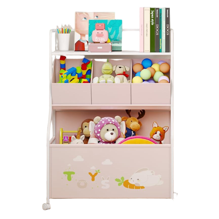 Toy Storage Organizer with Wheels - 3-Tier Kids Large Toy Box