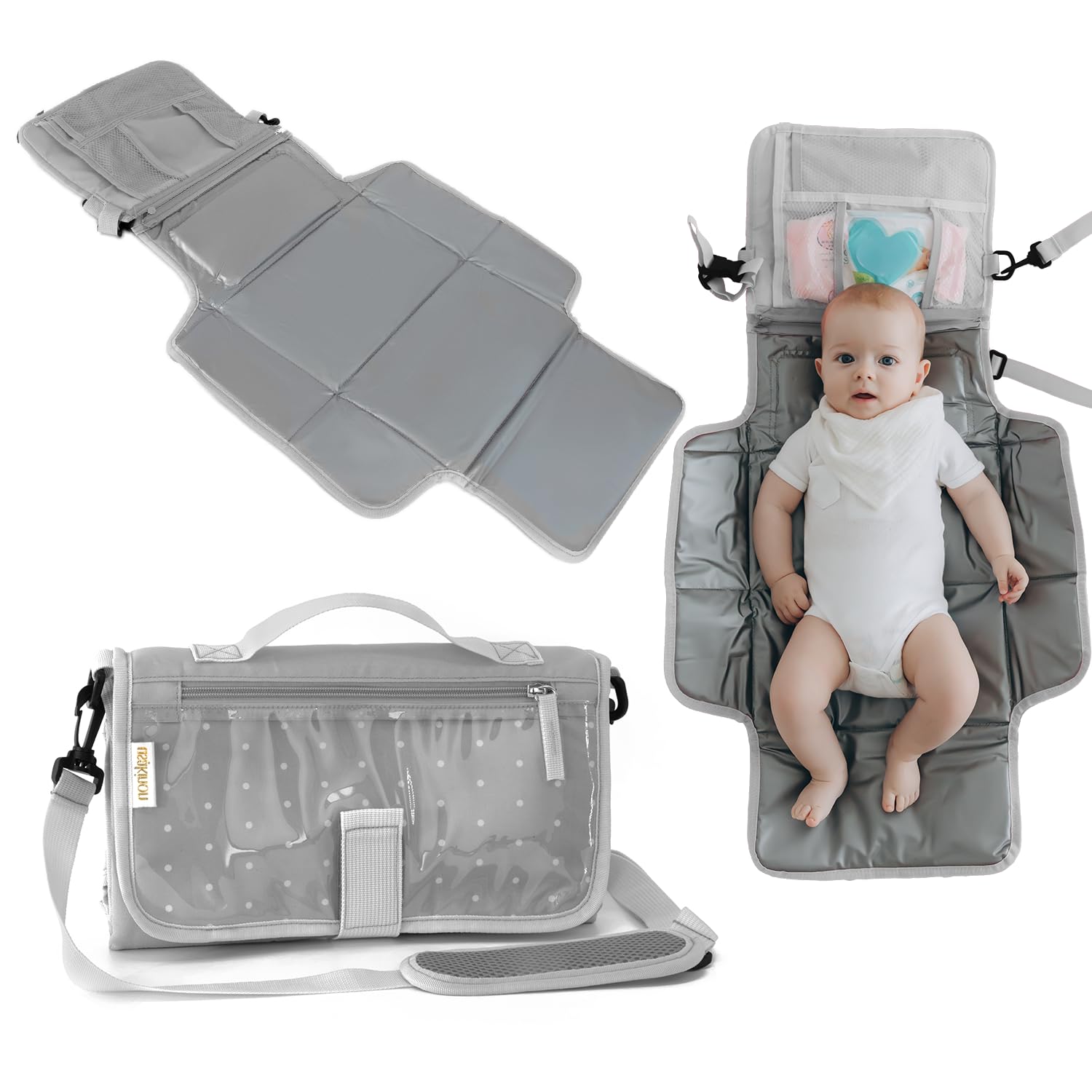Portable Diaper Changing Pad for Baby – CPC Certified Travel Diaper Clutch & Waterproof