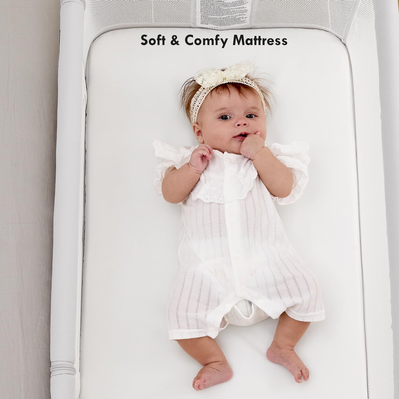 3-in-1 Bedside Bassinet with Adjustable Height