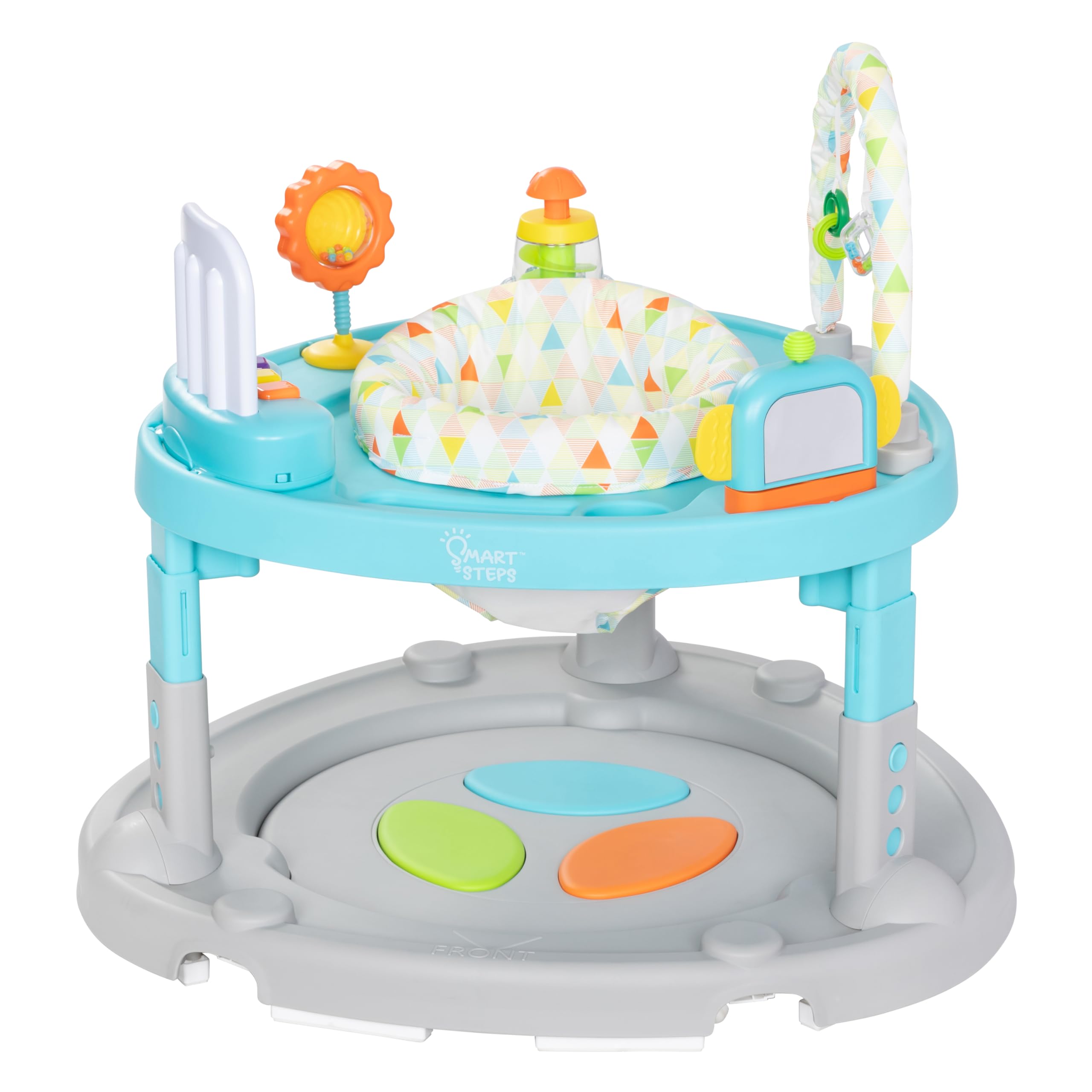 4-in-1 Activity Center Walker with Bouncer and Music