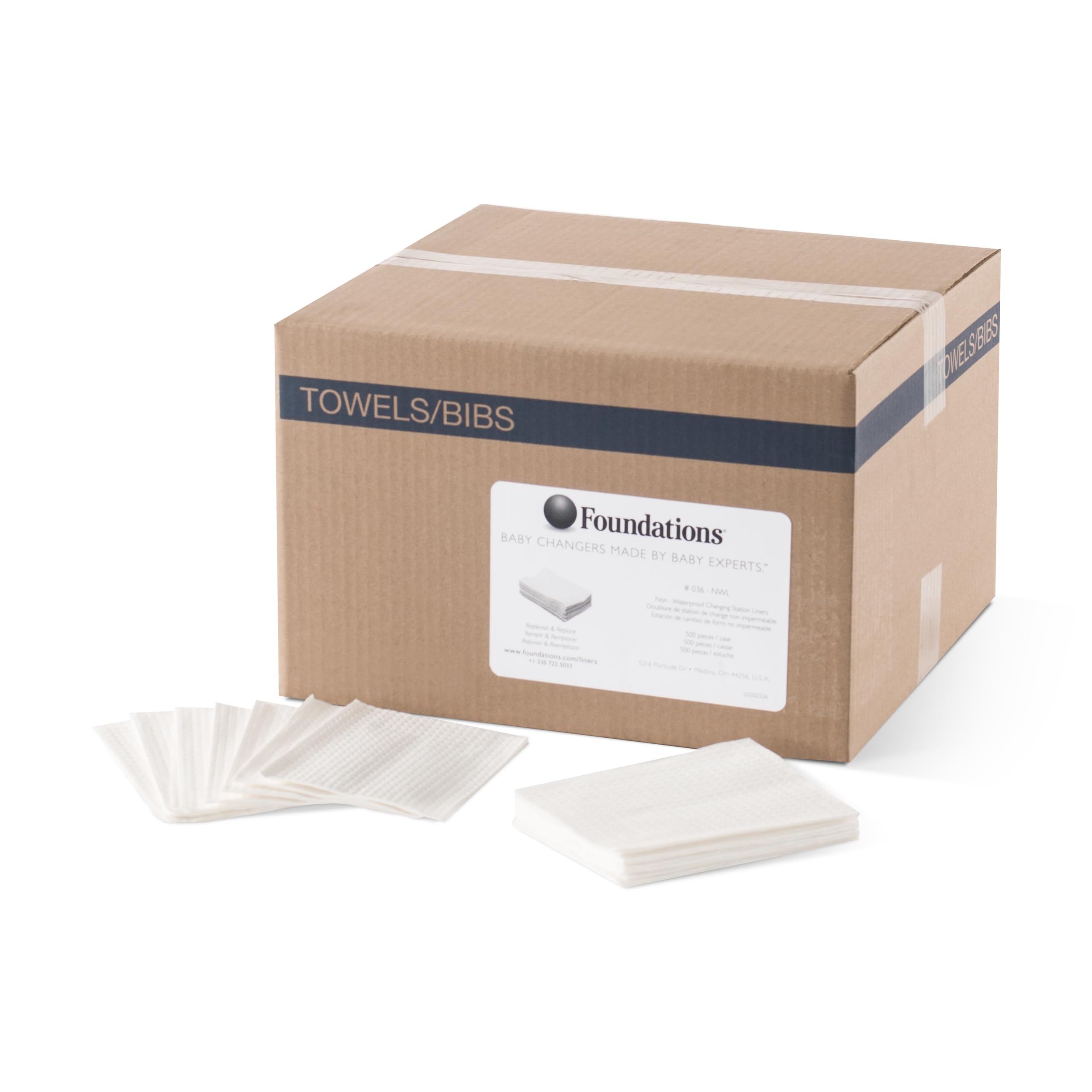 2-Ply Disposable Non-Waterproof Baby Changing Station Liner Refills for Commercial