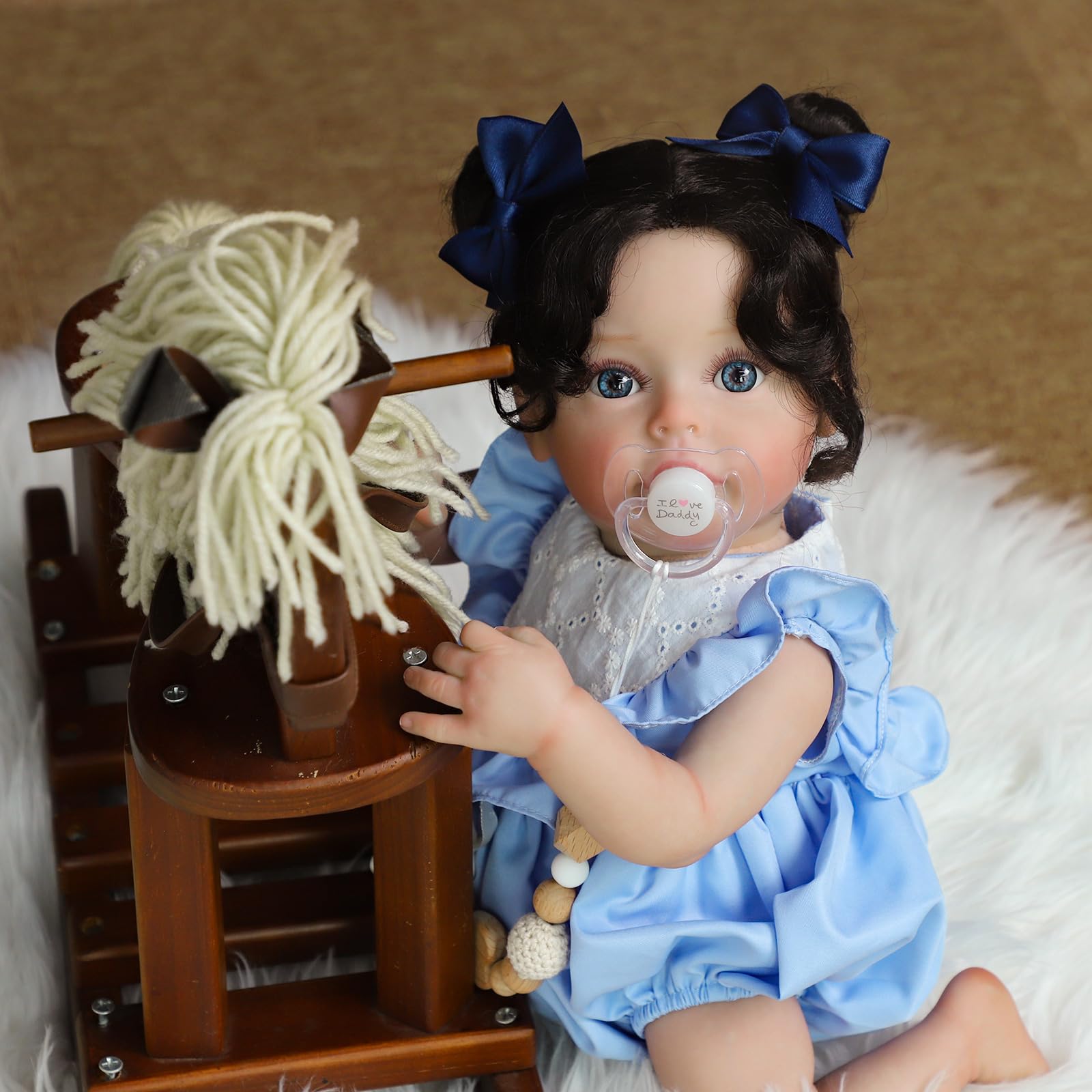Reborn Baby Dolls Girl, 18Inch Newborn Baby Doll with Soft Weighted Cloth Body, Lifelike