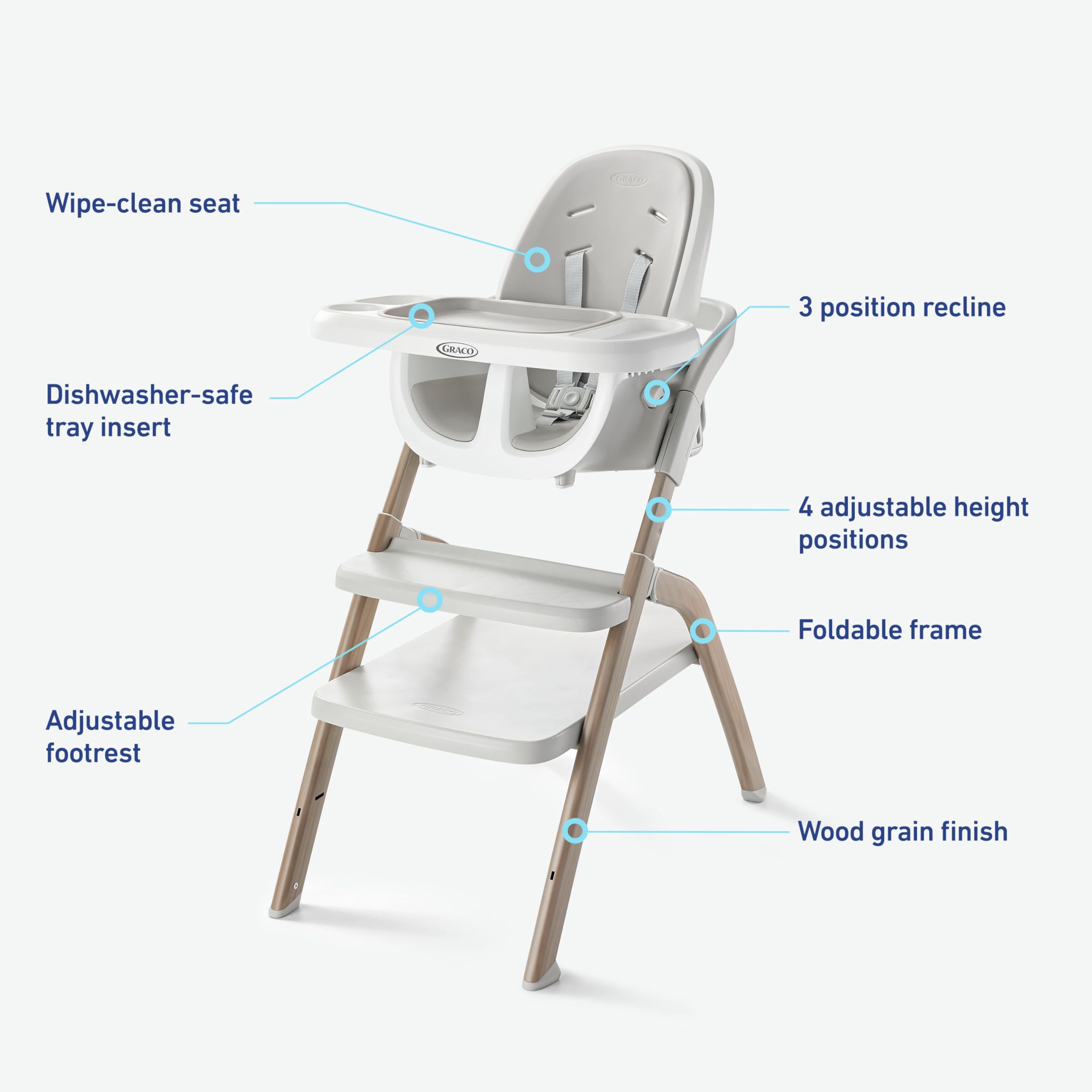 6-in-1 Convertible High Chair with Step Stool