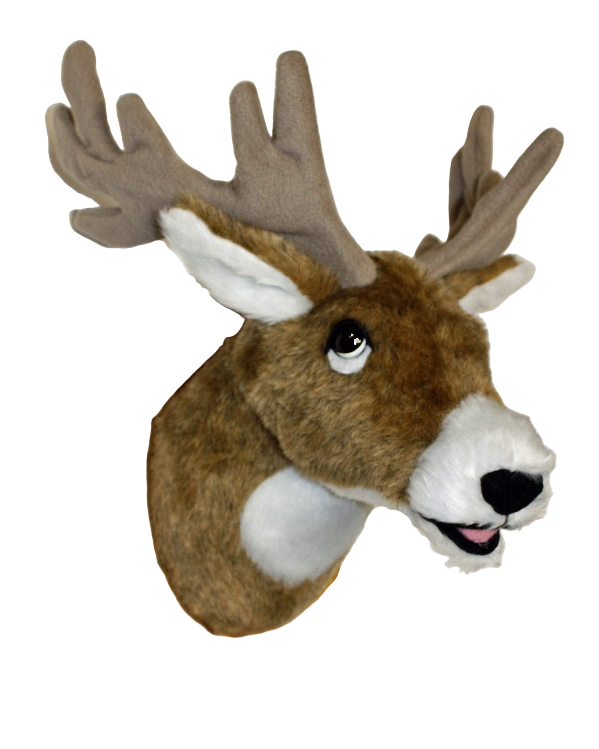 Deer Small Plush Stuffed Animal Plaque Mount