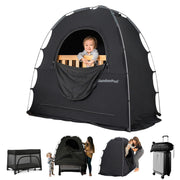 Blackout Sleep Tent for Babies and Toddlers with Monitor Pouch