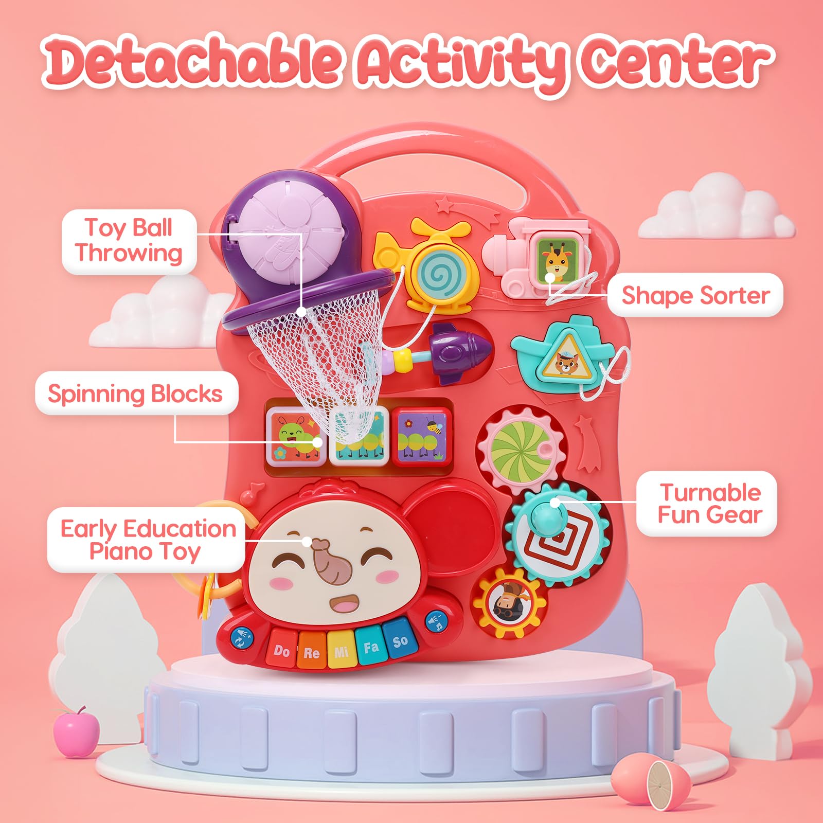 2-in-1 Baby Walker and Activity Center