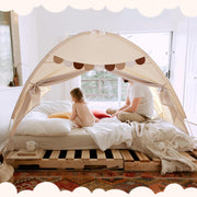 Twin Bed Tent Canopy with Privacy Space and Blackout Design