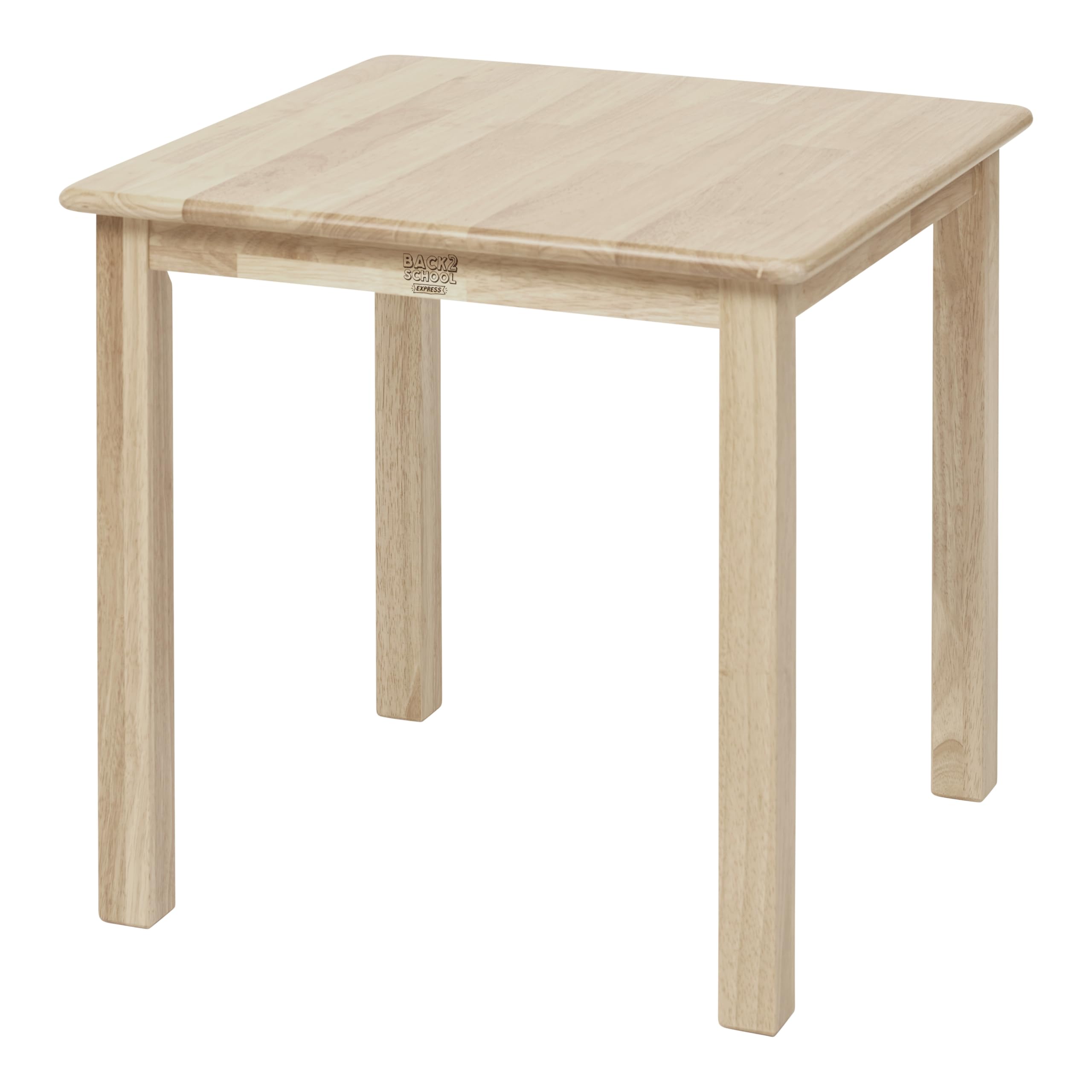 Express Kids Wood Table, Square, 24in x 24in, Kids Furniture, Natural