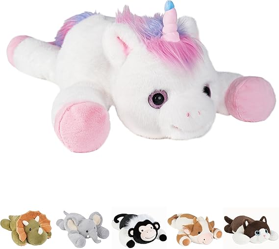 Weighted Stuffed Animals Elephant - 25" Big Stuffed Animal Toy Pillow for Kids & Adults