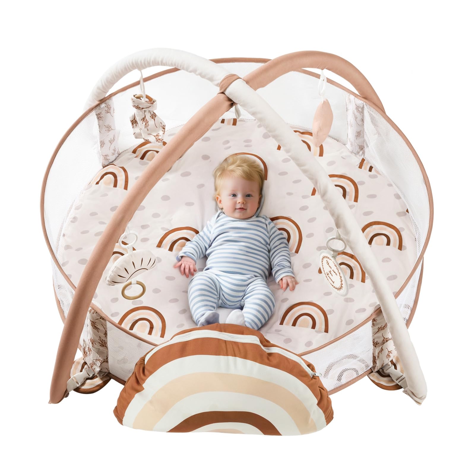 6-in-1 XL Large Baby Gym & Ball Pit, Play Mat & Play Gym, Combination Baby Activity Gym