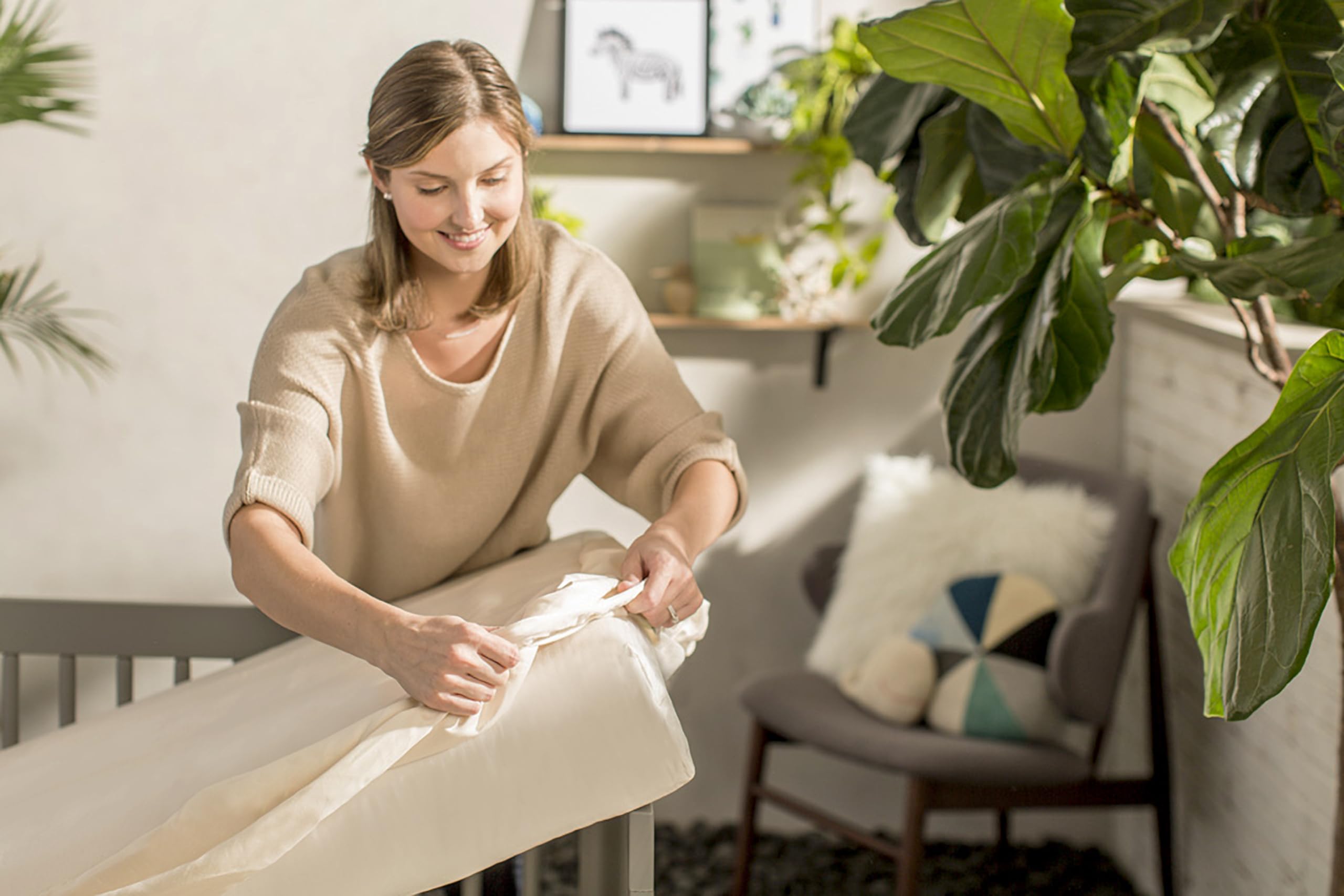 Organic Waterproof Crib Mattress Pad
