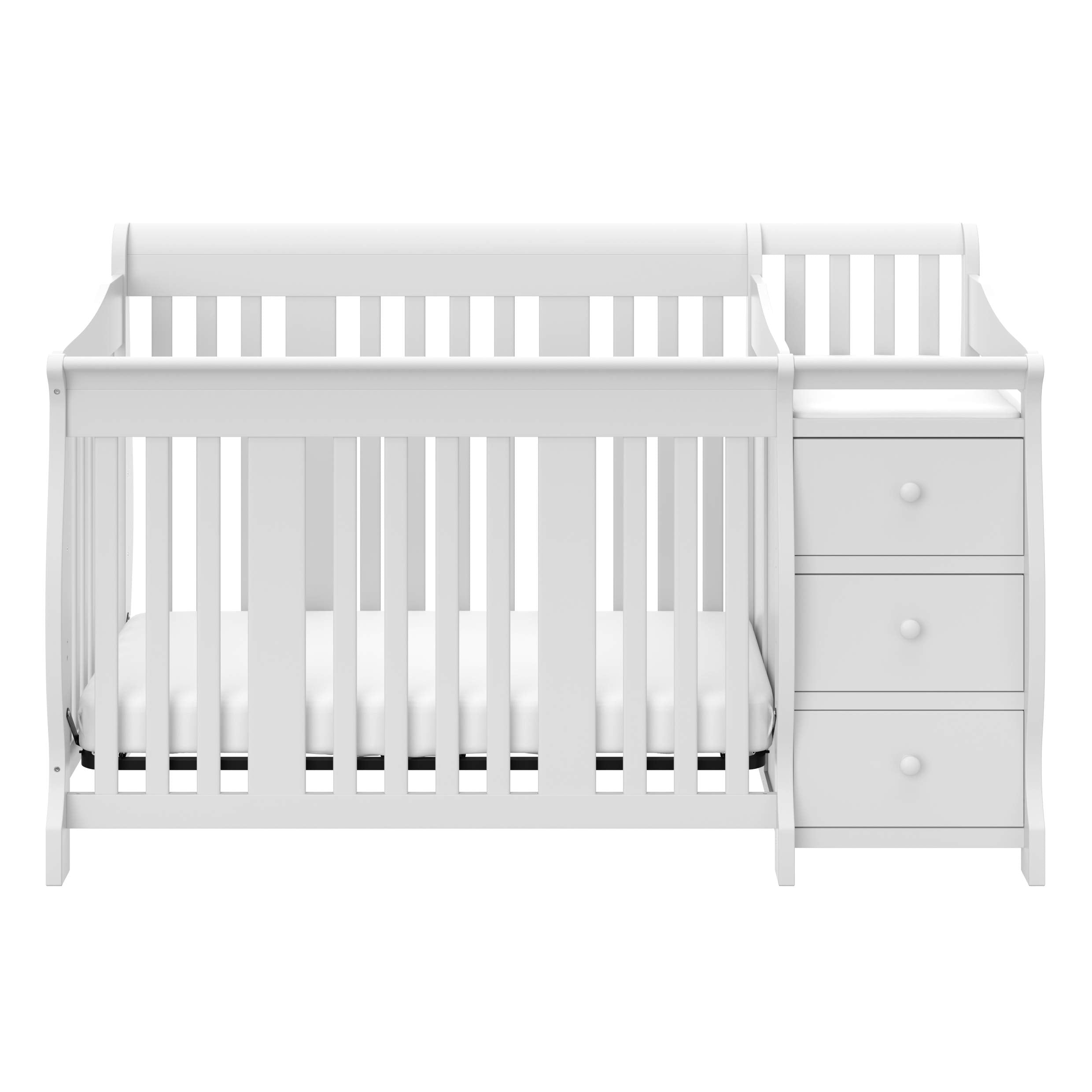 All-in-One Convertible Crib & Changer (White) – GREENGUARD Gold Certified