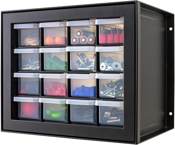 USA Screw Tool Organizer Small Parts Cabinet Chest, 44-Drawer Hardware Electronics