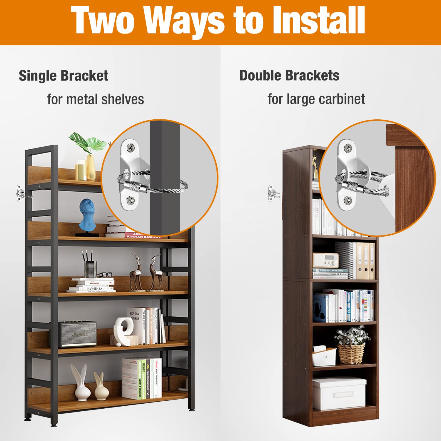 Anti-Tip Furniture Anchors for Baby Proofing
