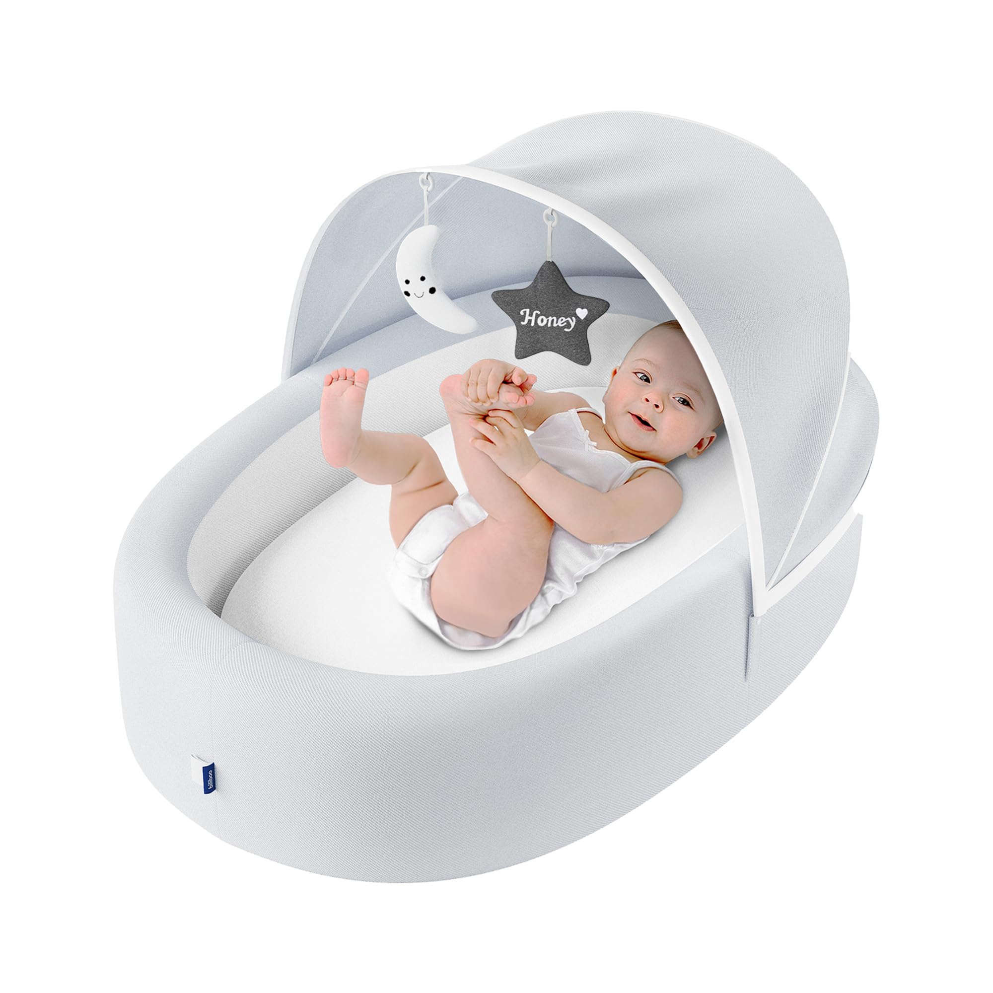 Baby Lounger Nest with Mesh Canopy