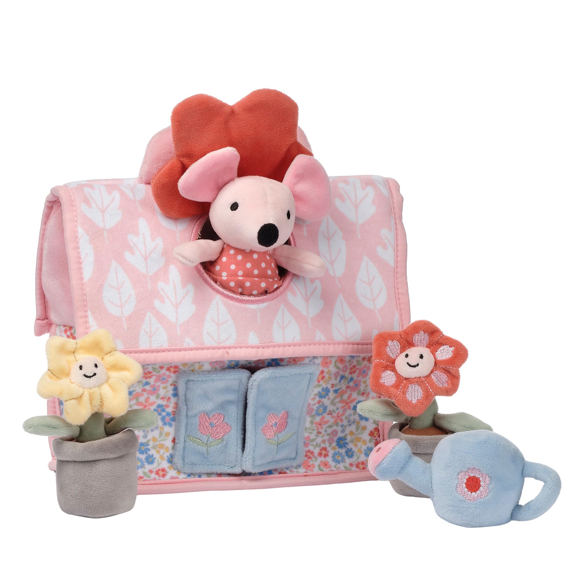 Floral Cottage Interactive Plush Play Set - Pink, Animals, Garden