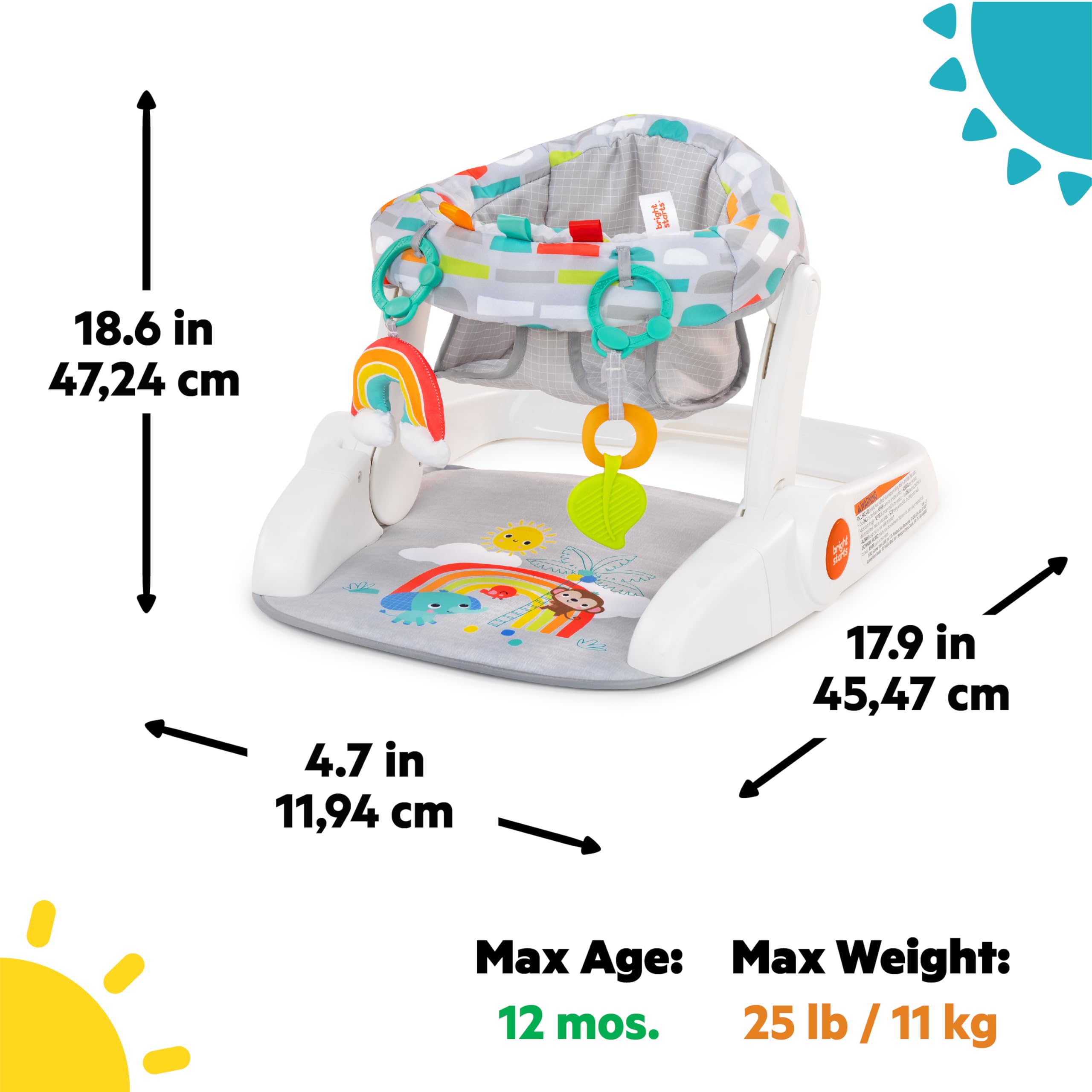 Baby Floor Seat with 2-Position Support
