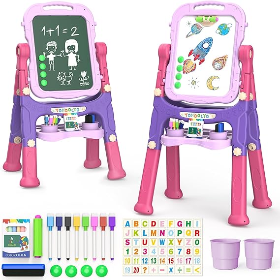 Kids Easel Wooden Children Art Easel Paper Roll