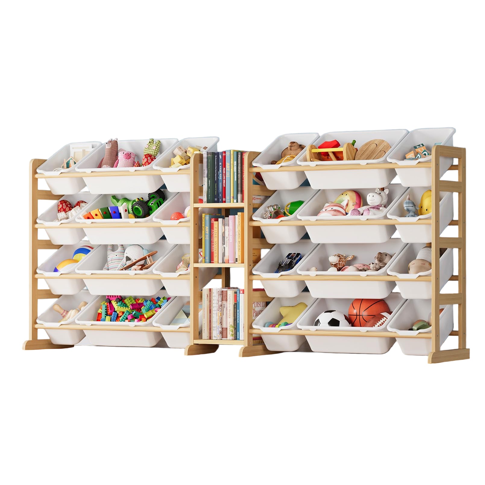 Large Toy Storage Organizer with 24 Bins and 3 Shelves