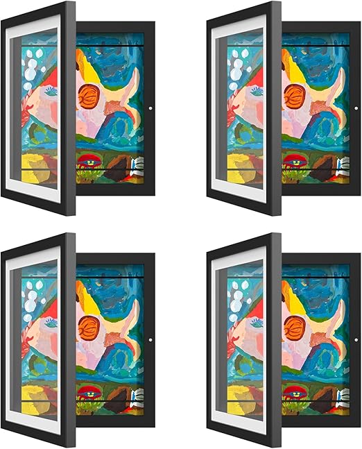 4 Pack Kids Art Frame, Kids Artwork Frames Changeable 8 x10.5