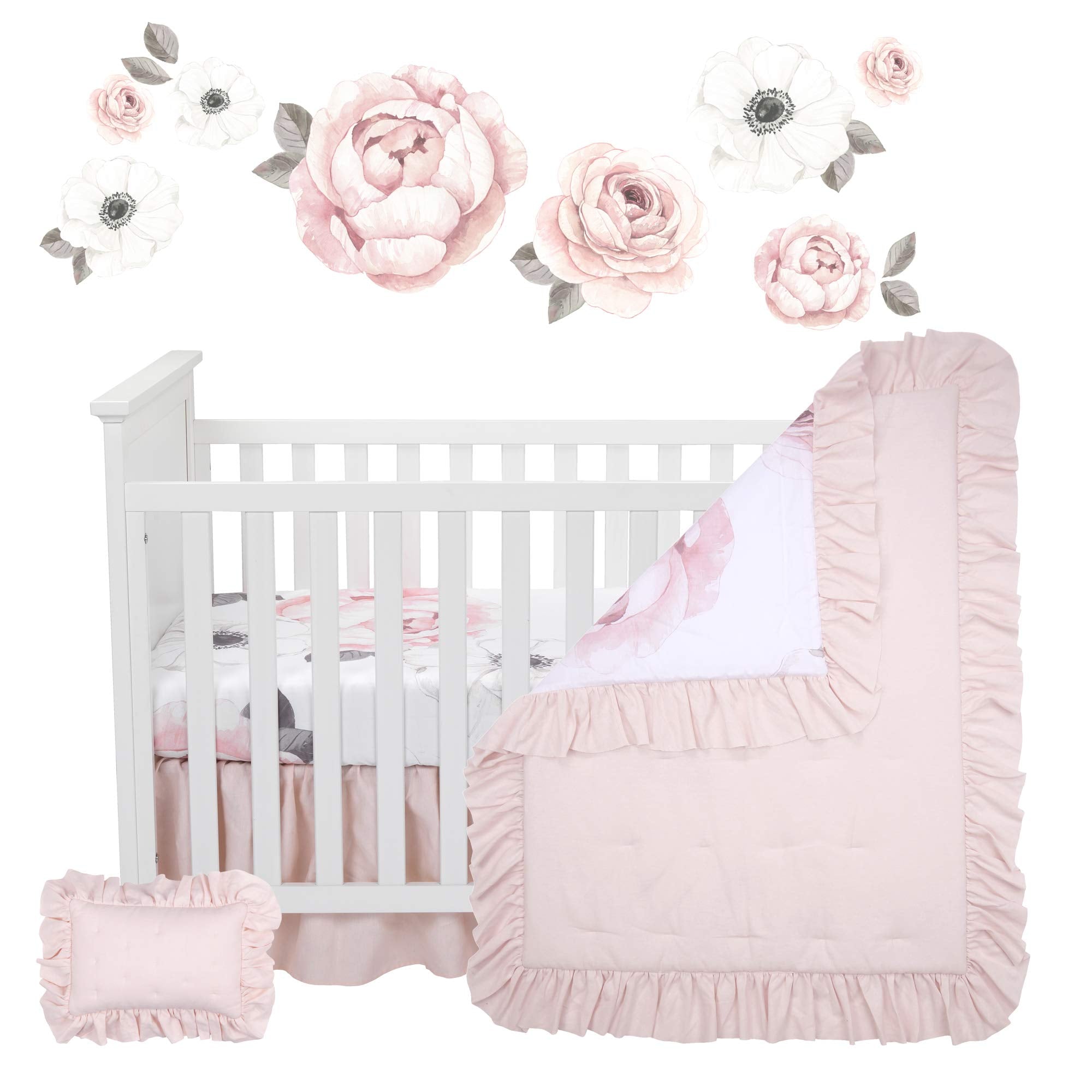 Floral Garden 5-Piece Baby Crib Bedding Set