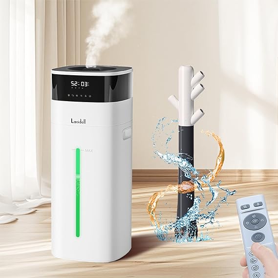 Humidifier Large Room 5.3Gal/20L - Cool and Warm Mist Humidifiers for Home 2000 sq ft