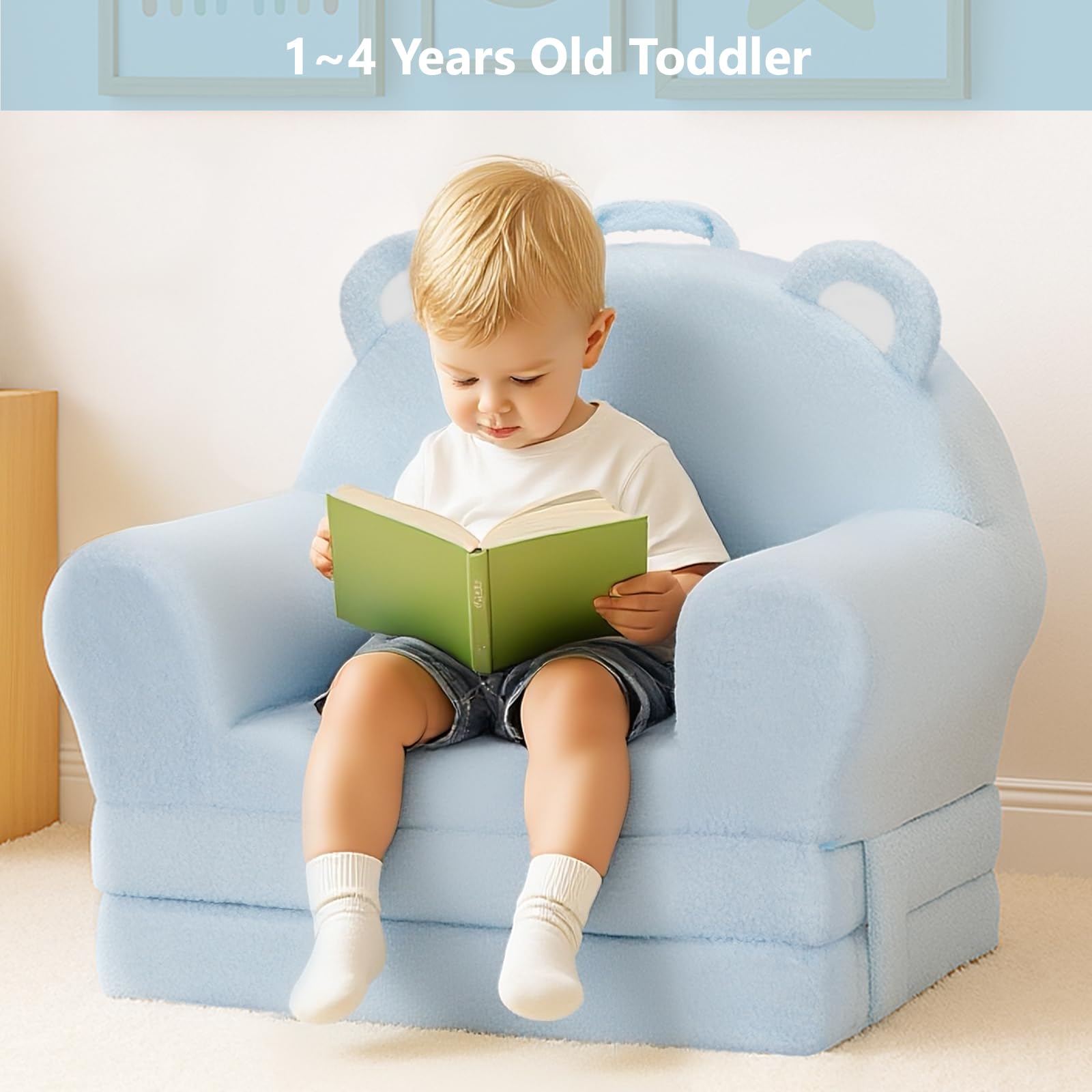 Height Adjustable Montessori Weaning Table and Chair Set for Toddlers Age 1-3