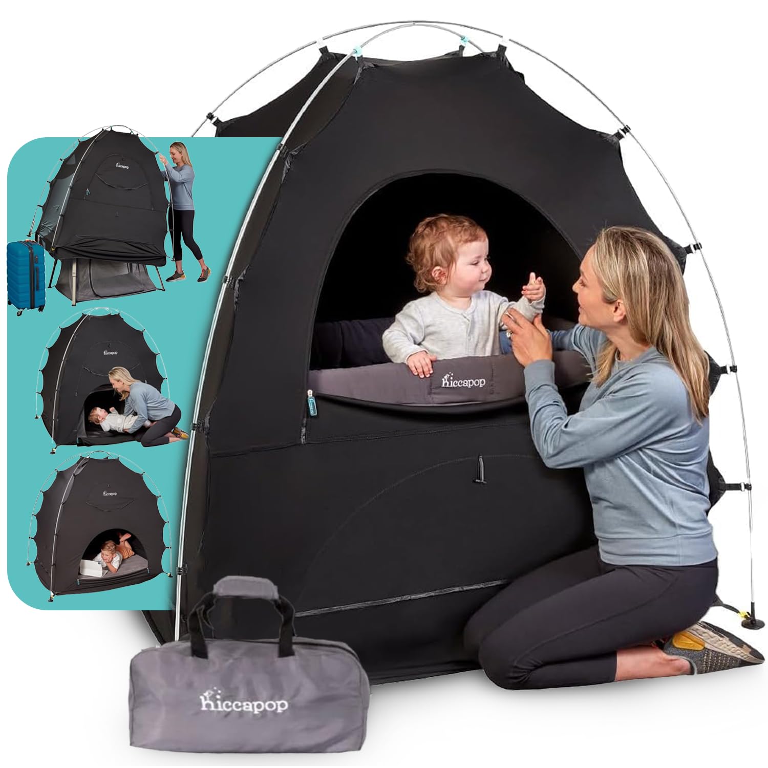Daydreamer Blackout Tent for Pack and Play, Patented Portable Crib Tent