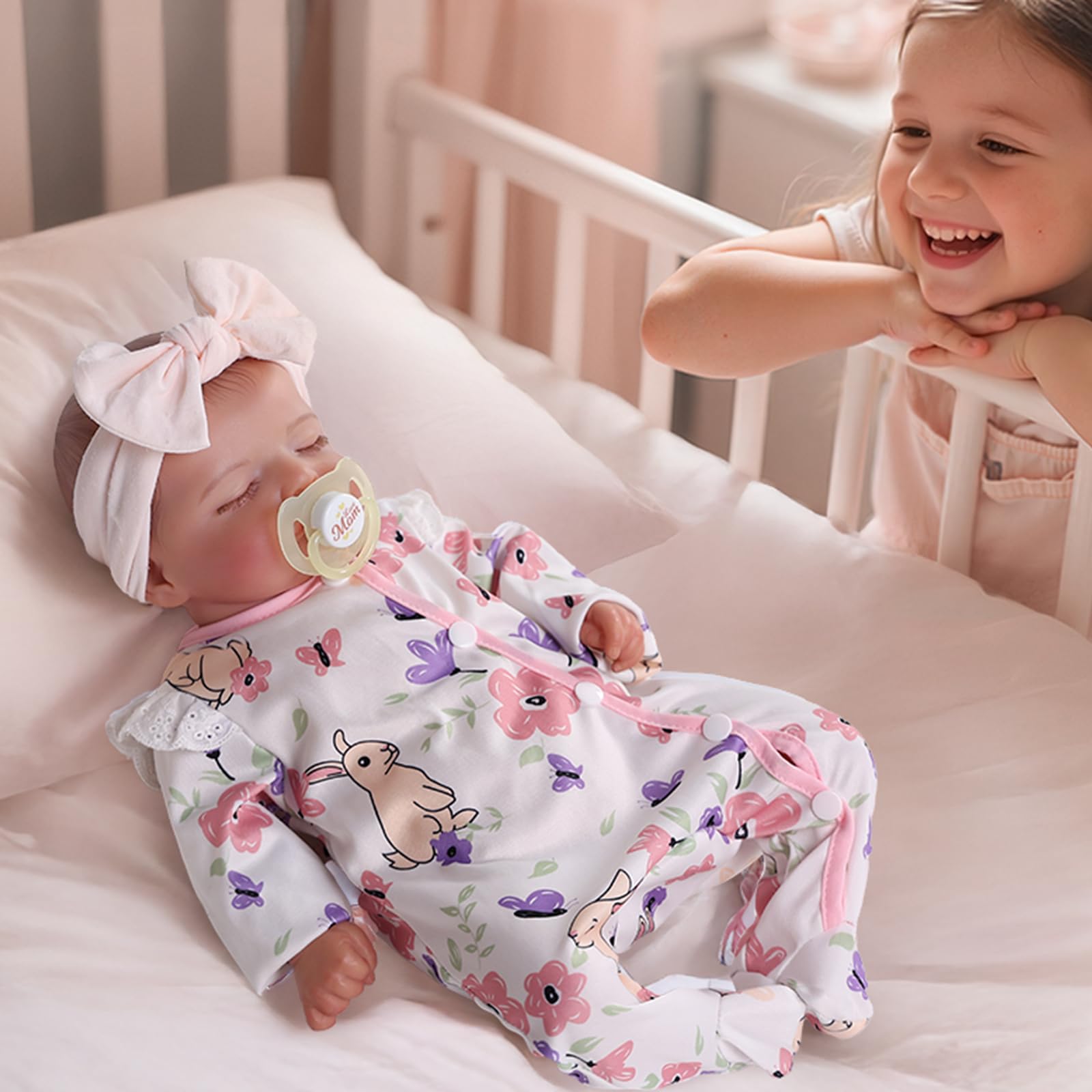 Lifelike Reborn Baby Dolls Girl - 20 Inch Realistic Newborn Baby Dolls with Poseable Body