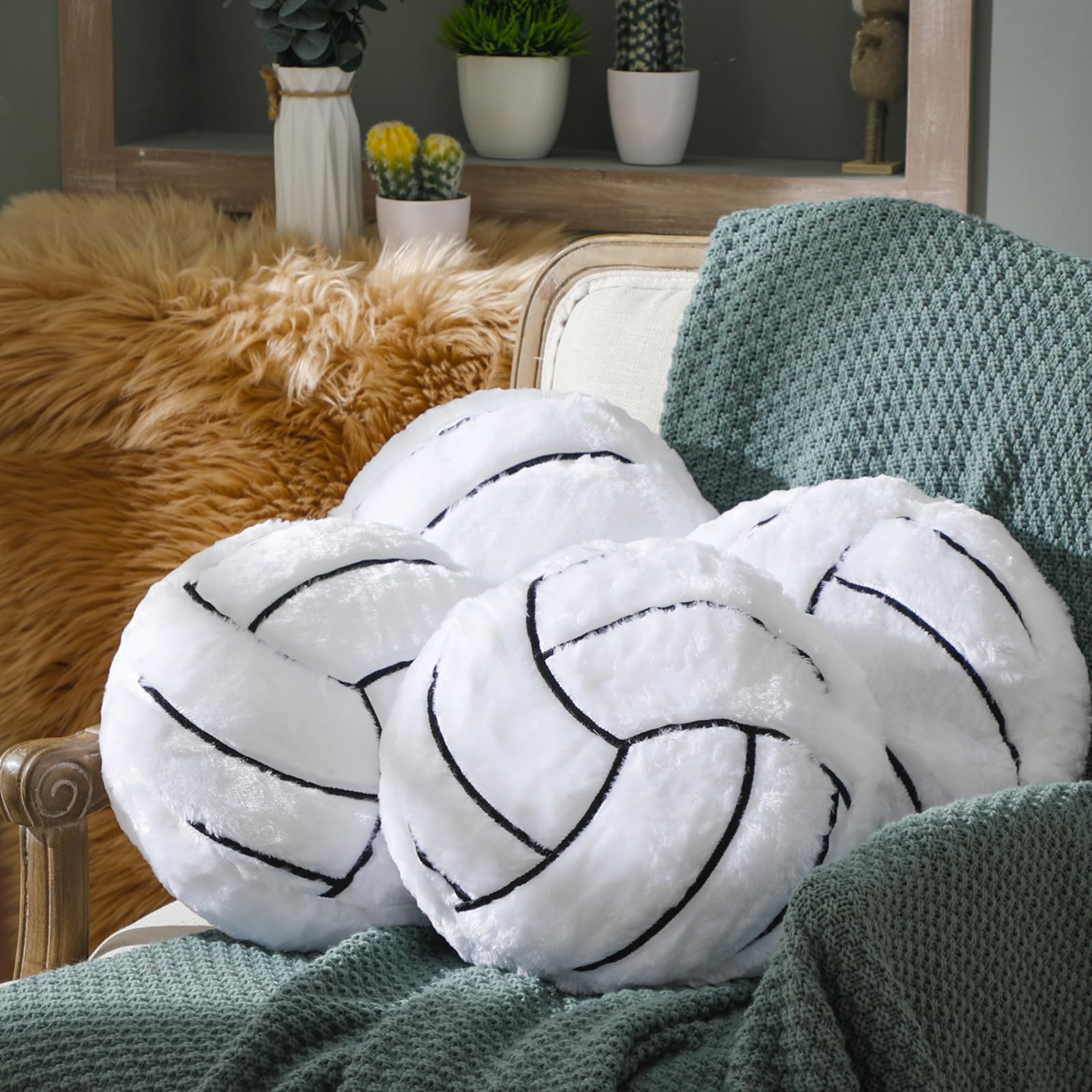 Basketball Softball Football Soccer Volleyball Tennis Pillow Sports