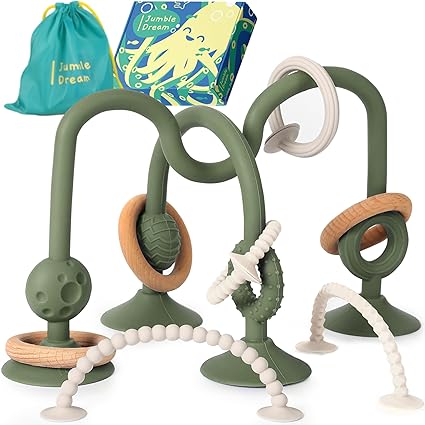 Jangle Baby Teething Toys – BPA-Free, Multi Purpose High Chair Toys for Babies