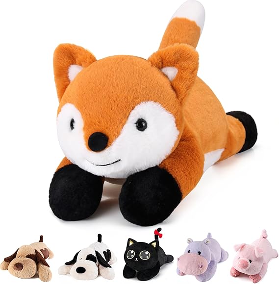 Fox Weighted Stuffed Animals -28 Inch 5.0 Pounds Weighted Plush Fox Stuffed Animals