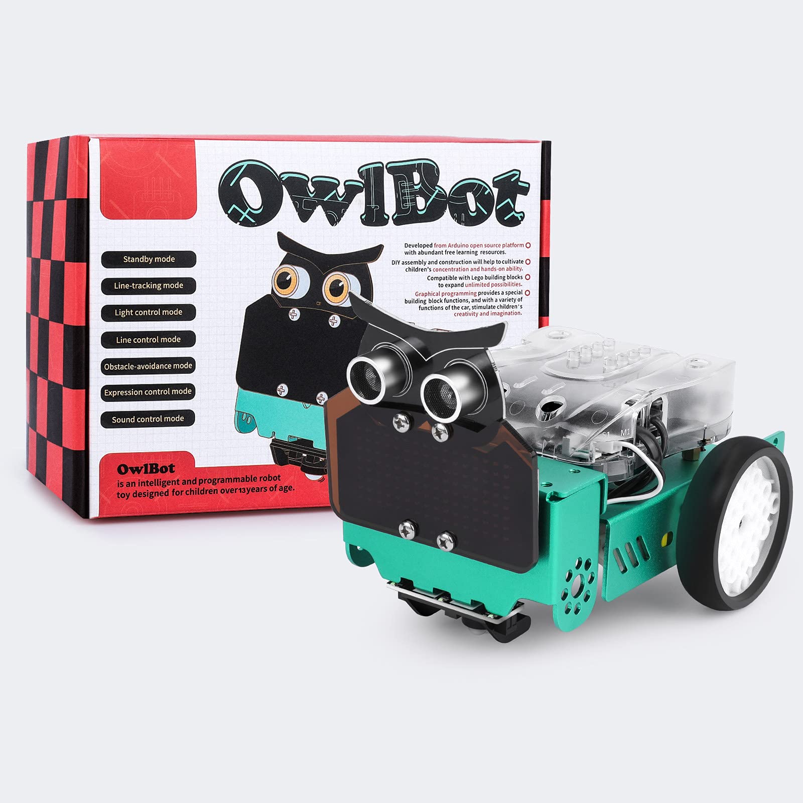 Owl Smart Robot Car Kit for Arduino Robotics for Kids Ages 8-12 12-16