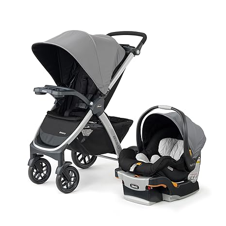 Bravo LE Trio Travel System, Bravo LE Quick-Fold Stroller with KeyFit 30 Zip Infant Car Seat