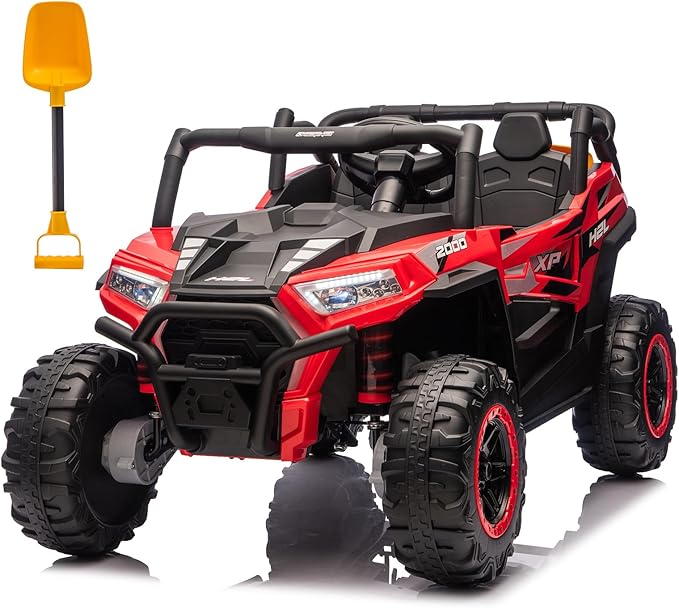 24V 2 Seater Ride On Car with Remote Control, 4WD Ride On Toys for Big Kids