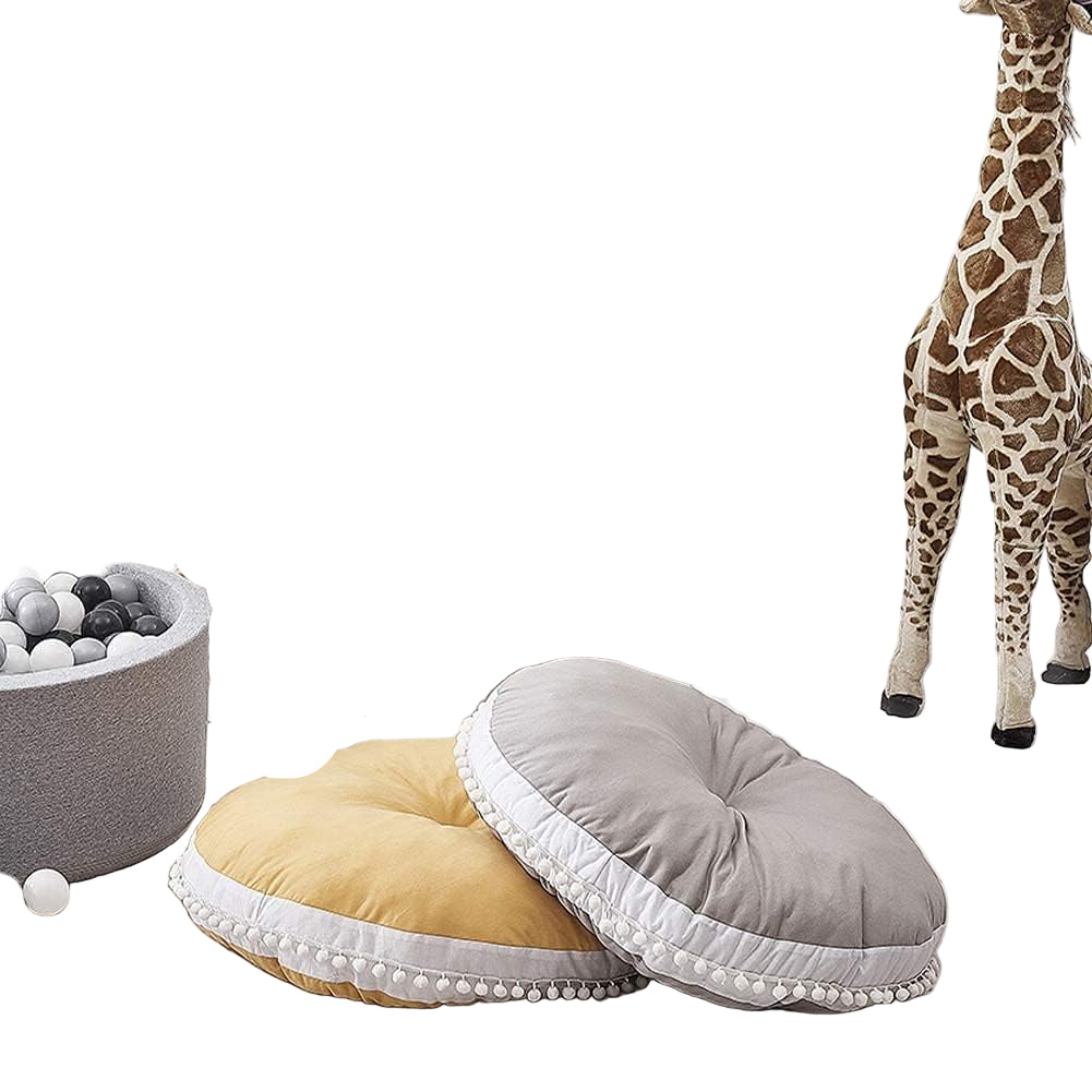 Large Kids Floor Cushion Seating, Circle Kids Floor Pillow