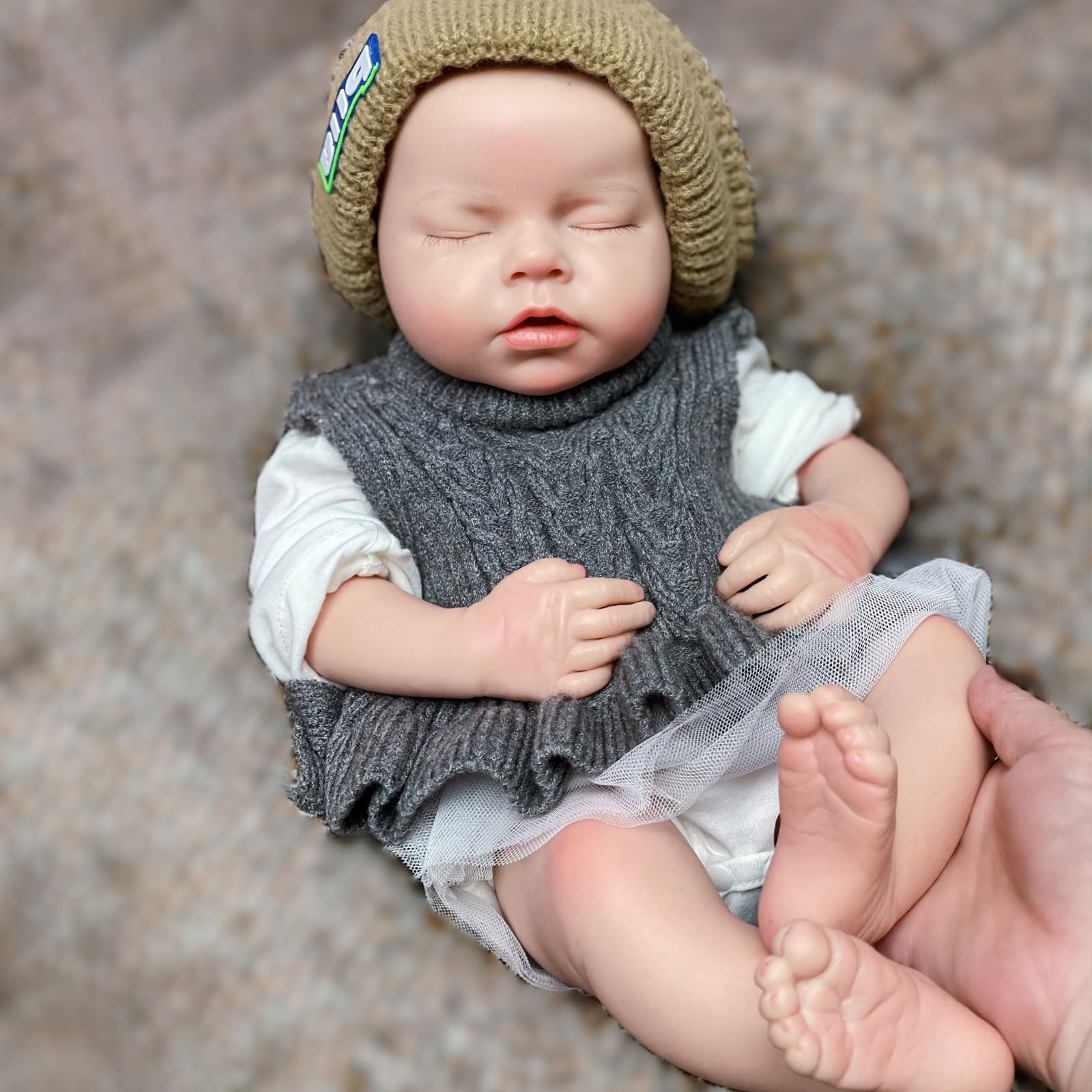 20in Full Body Silicone Baby Doll Girl Realistic Sleeping Reborn Newborn Babies
