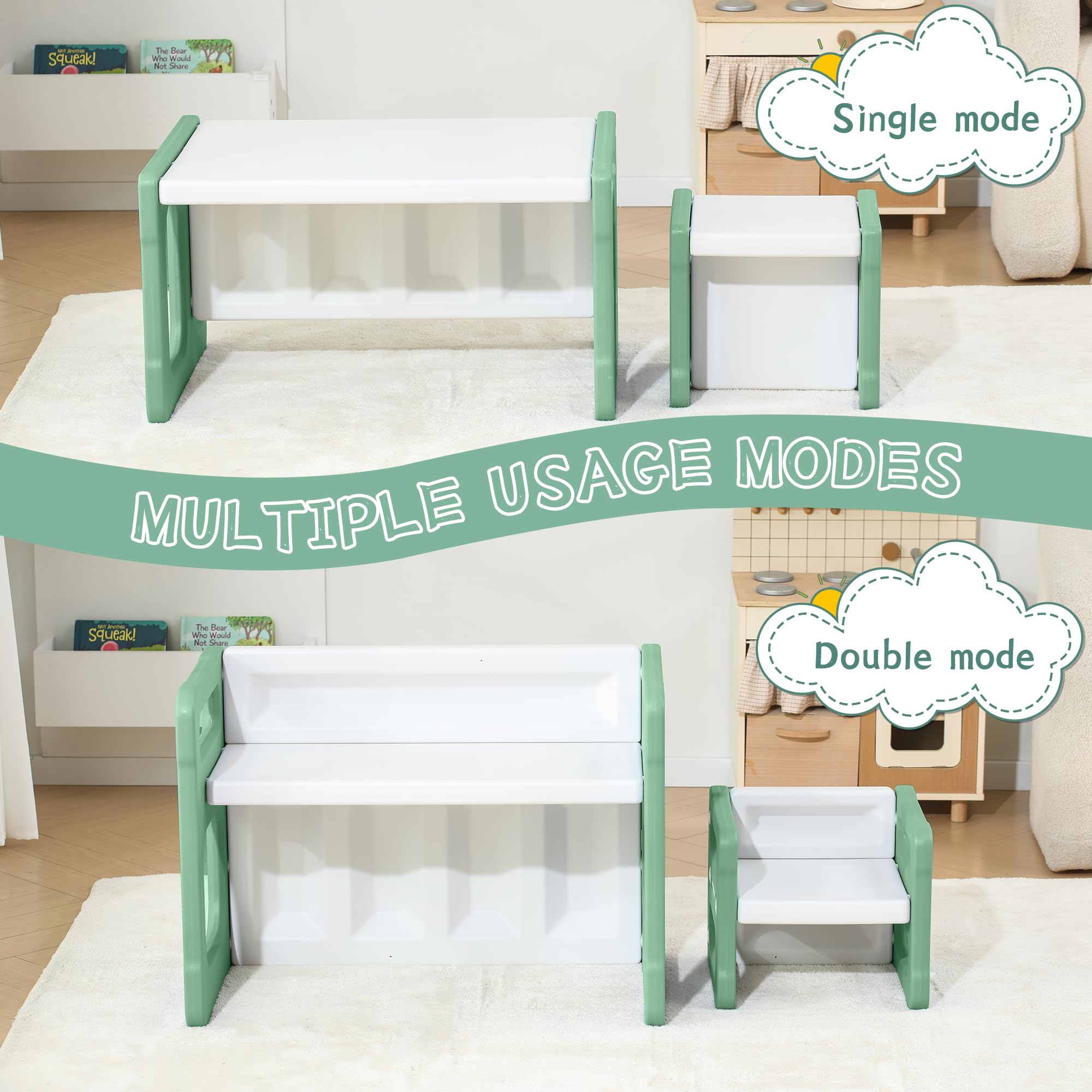 Montessori Table and Chair Set for Kids Ages 3-8