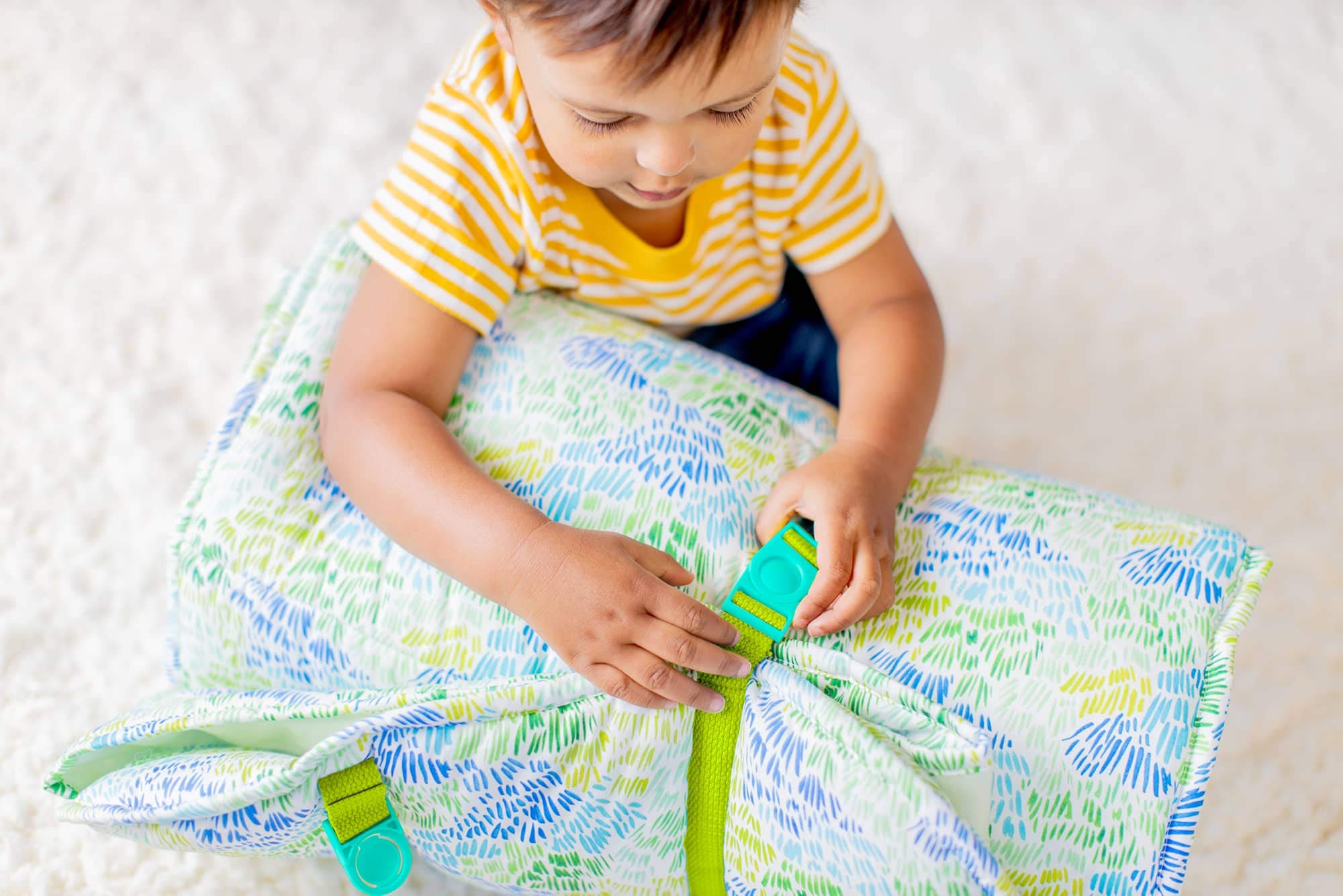 The Nap Mat One-Piece Cozy Naptime Set with Padded Mat
