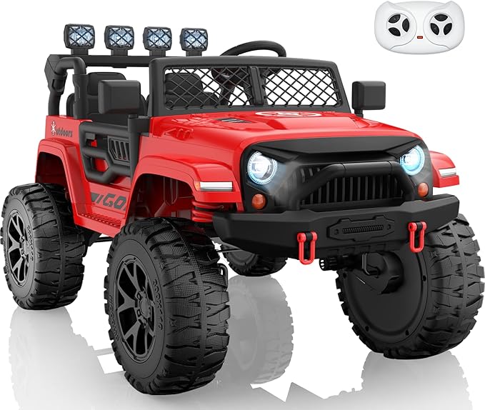 24V 2 Seater Ride On Car for Kids, 4x200W, EVA Tires, Electric Car w/20 Wide Seat